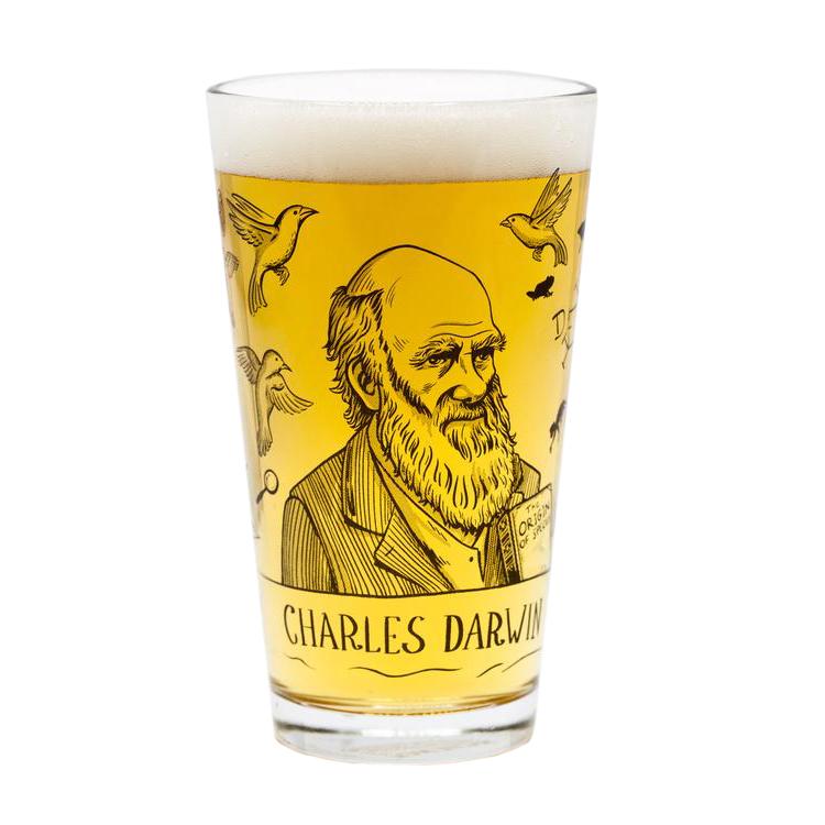 Pint Glass - Charles Darwin 